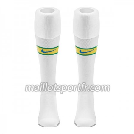 Brésil Coupe du monde 2018 Chaussettes Domicile Blanc